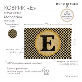 ПРИДВЕРНЫЙ КОВРИК «E» Monogram 349-14413